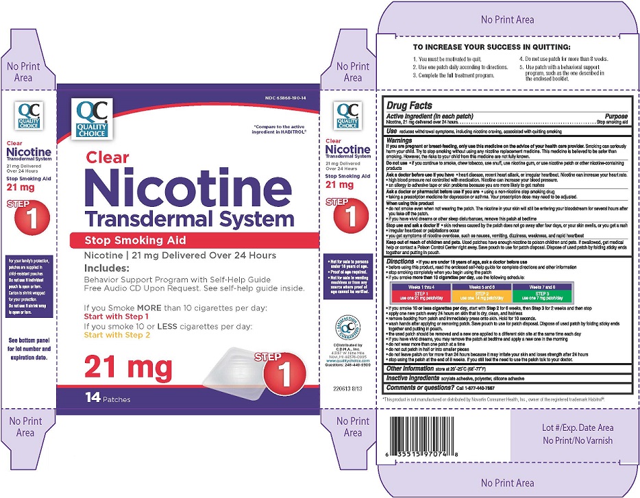 Transdermal Nicotine Treatment and Progression of Early