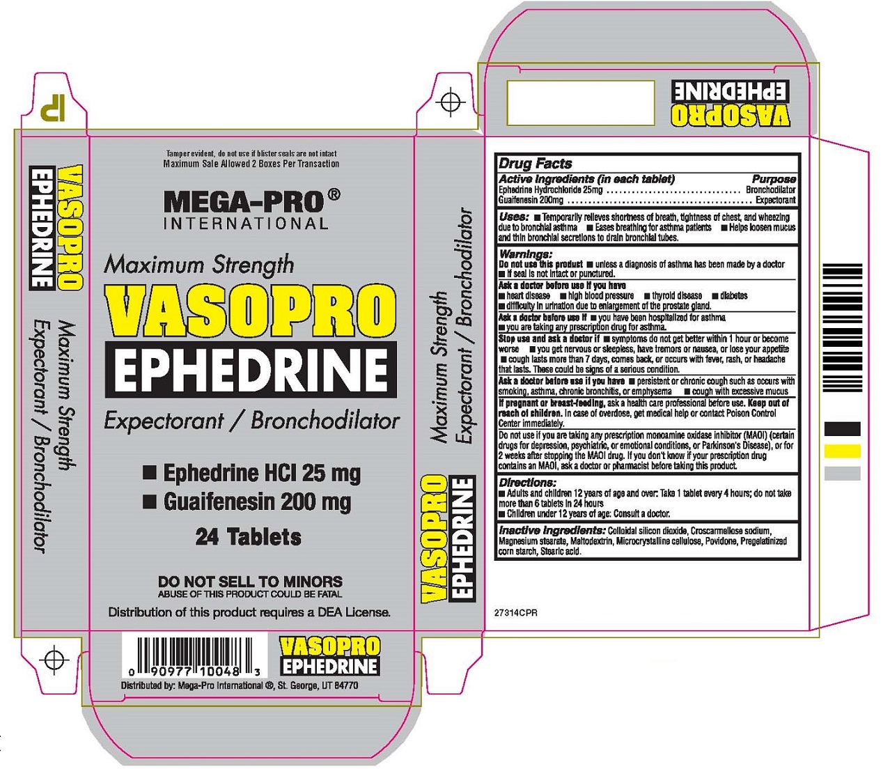 Ephedrine Tablet Uses Benefits and Symptoms Side Effects