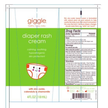 Diaper Rash Cream Label