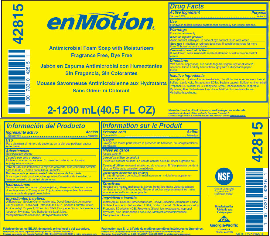 Enmotion Antimicrobial Foam Soap With Moisturizers Fragrance Free Dye Free