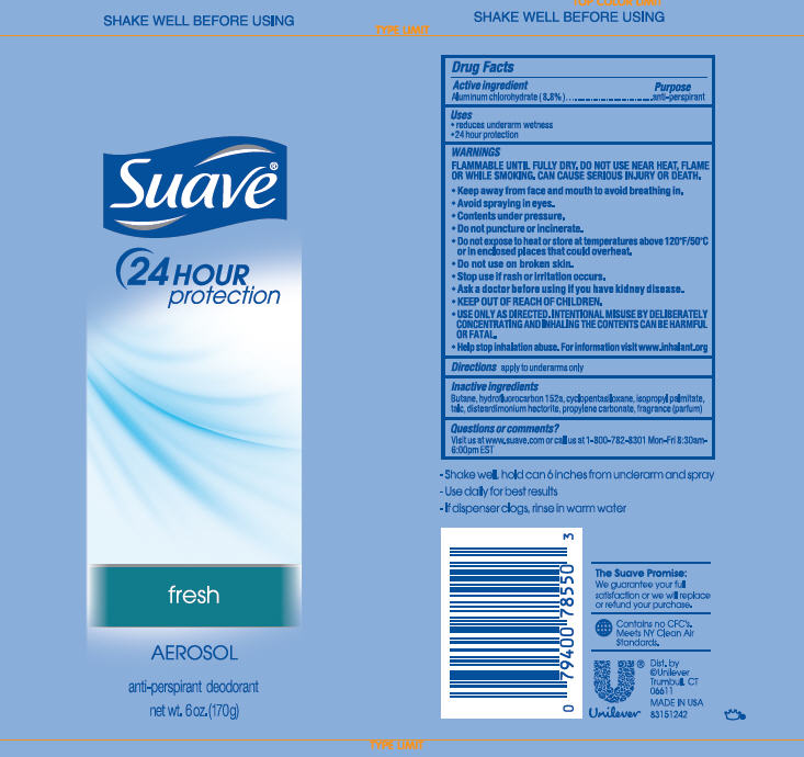 Flere Bakterie Tom Audreath Suave Fresh Aerosol Antiperspirant Deodorant