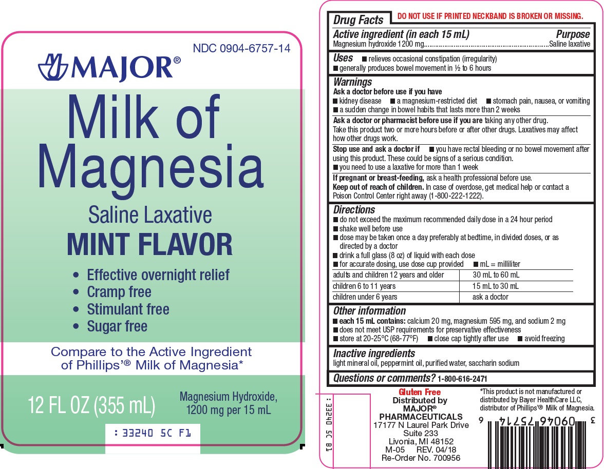Major Pharmaceuticals Milk of Magnesia Drug Facts