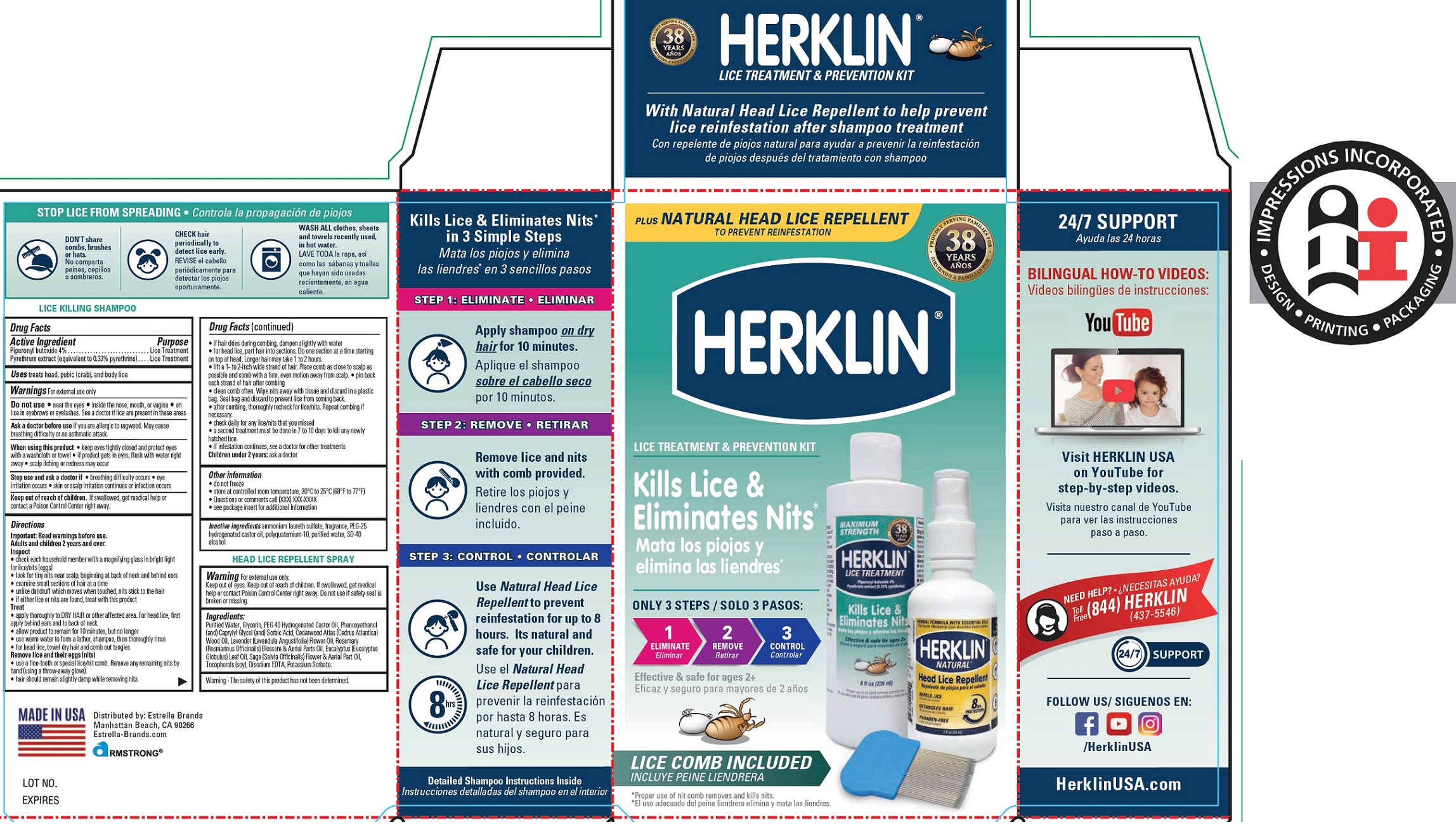 HERKLIN Lice Treatment Kit