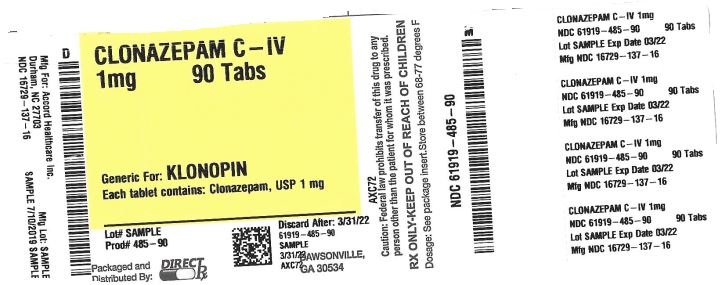 yellow klonopin 1 mg
