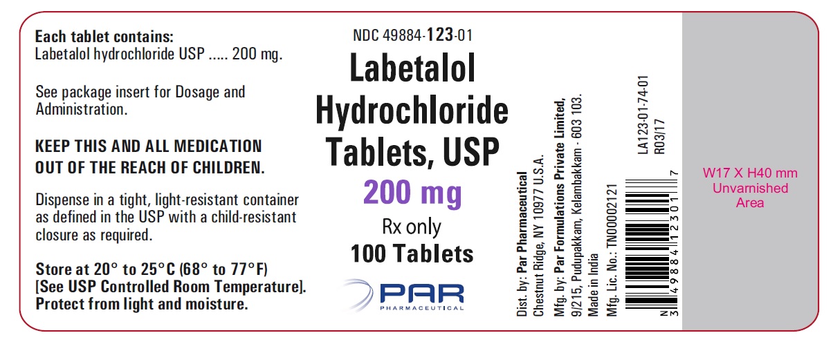 Labetalol Hydrochloride Tablets Usp 100 Mg 0 Mg And 300 Mgrx Only