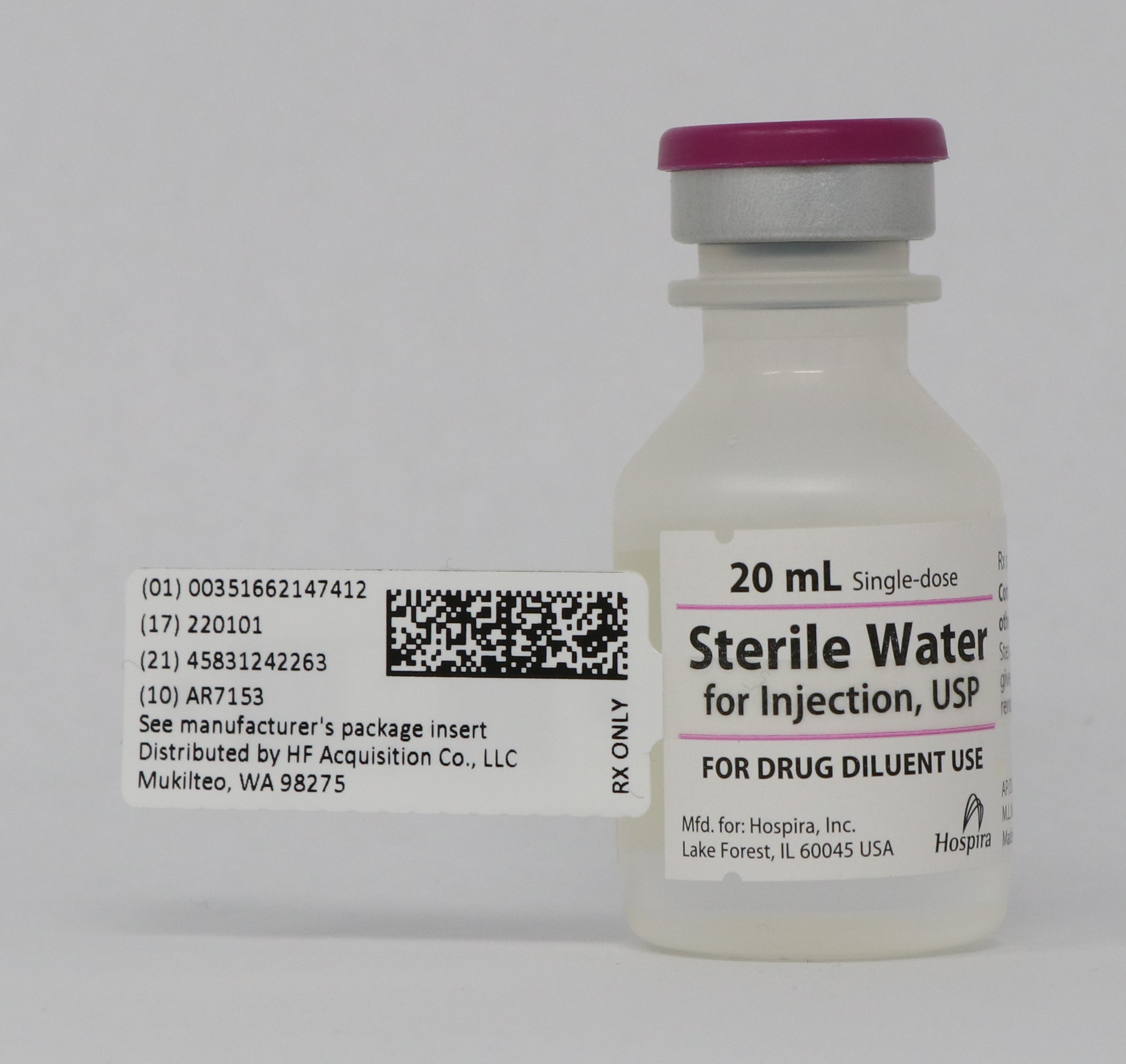 Sterile Water For Injection Usp 20ml Vial 