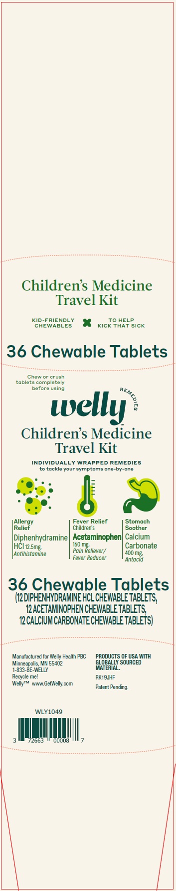 Welly Travel Medicine Kit 56 ct