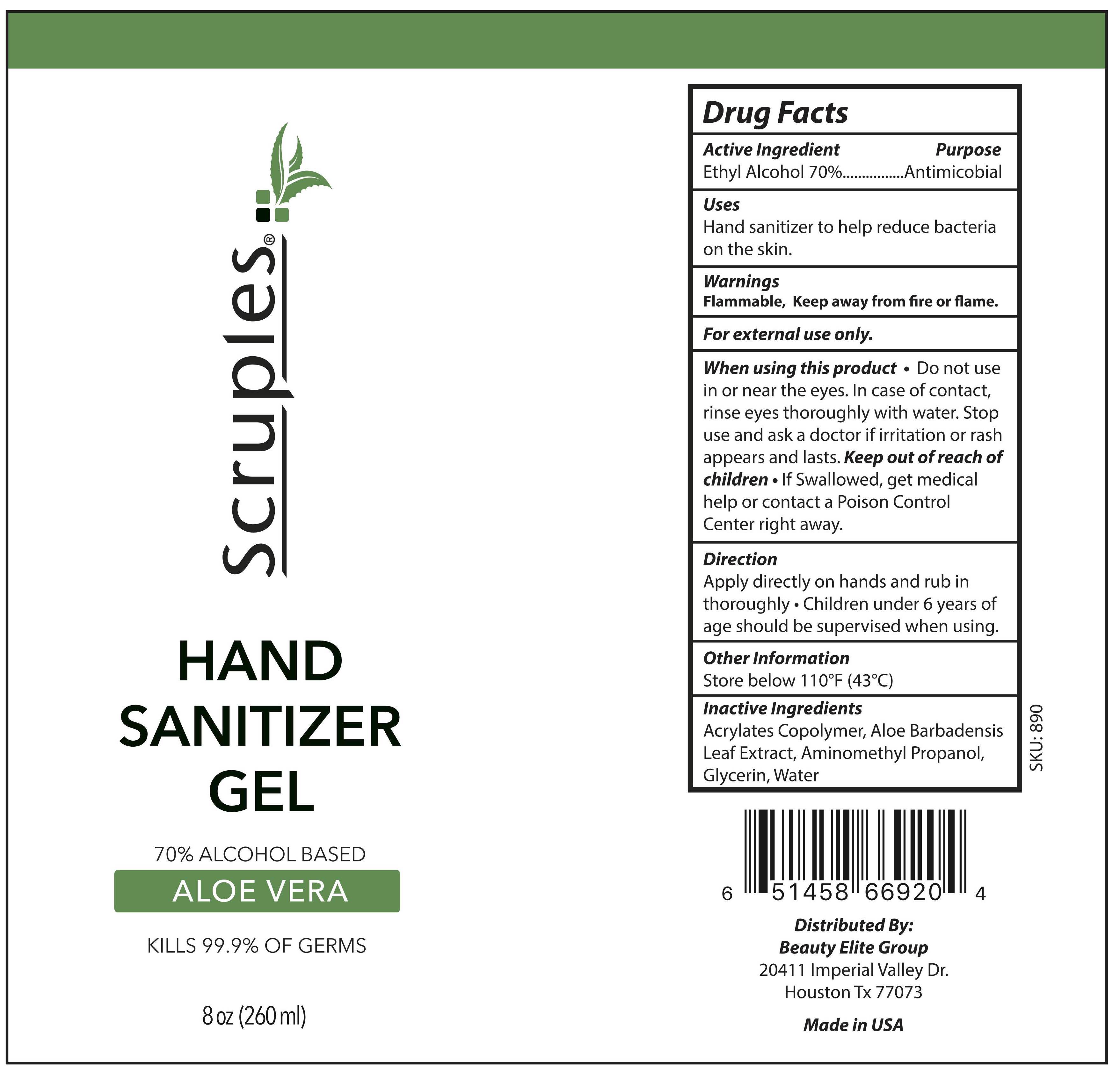Hand Sanitizer Gel 8 fl oz