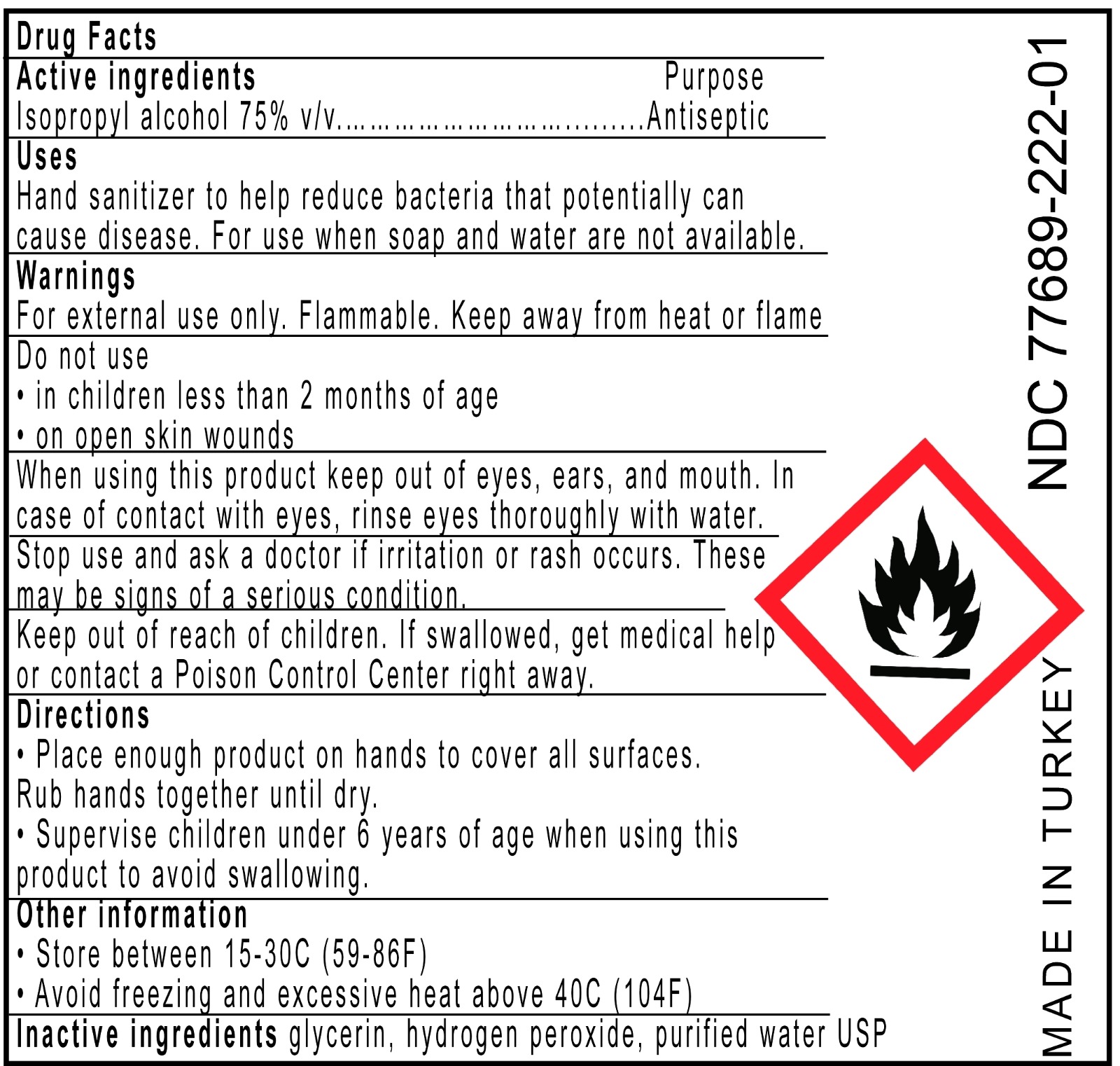 101ml back label