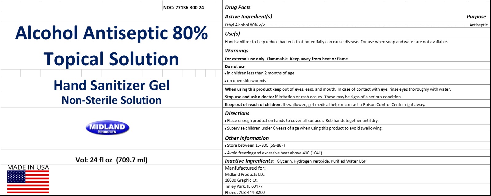 709.7ml label