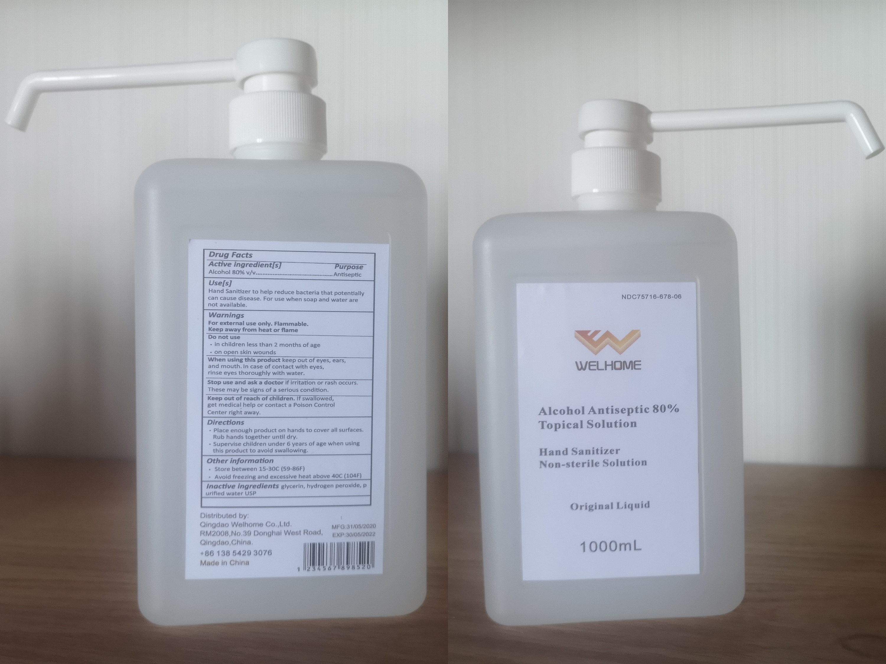 1000 ml label