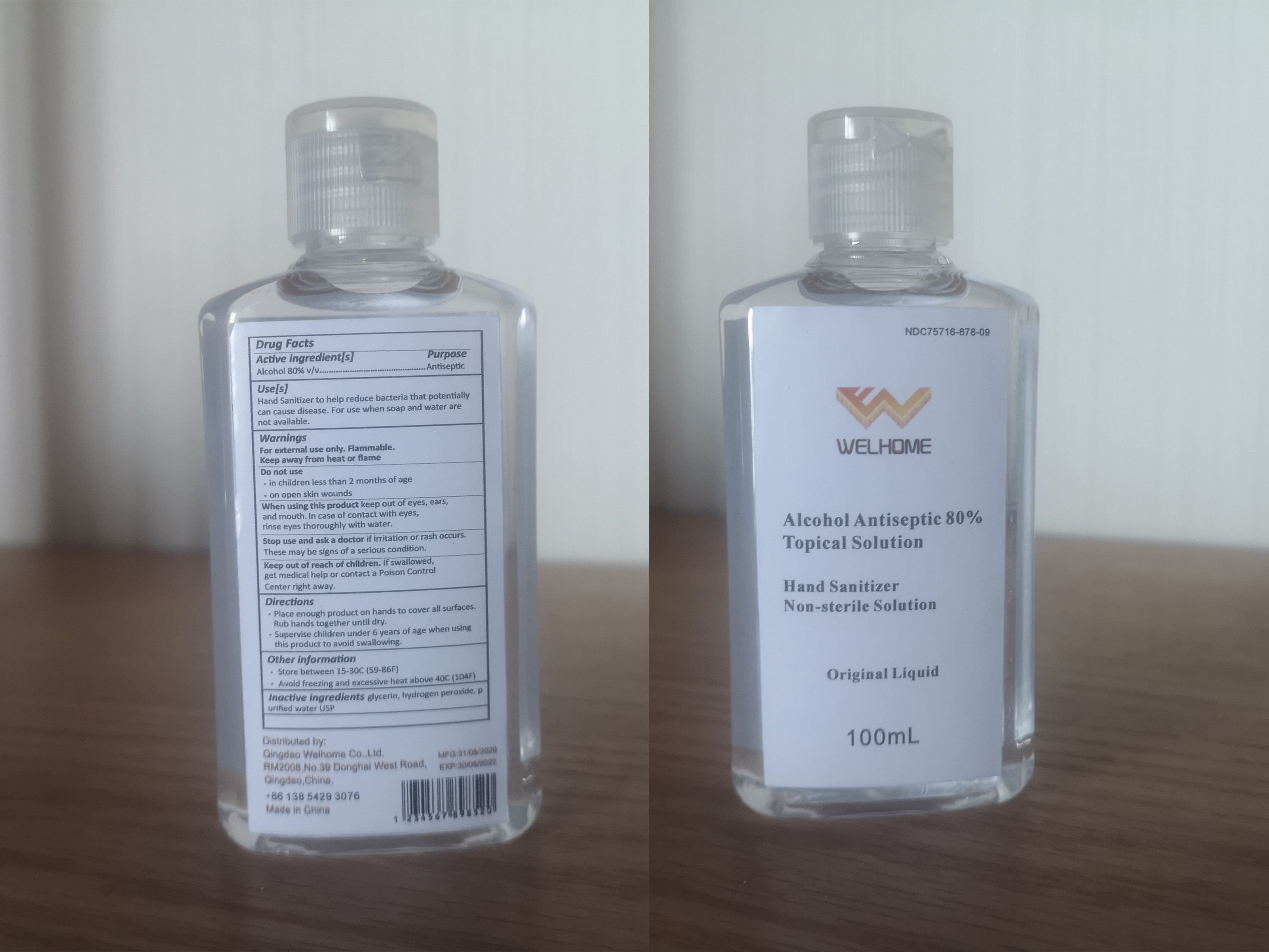 100 ml label