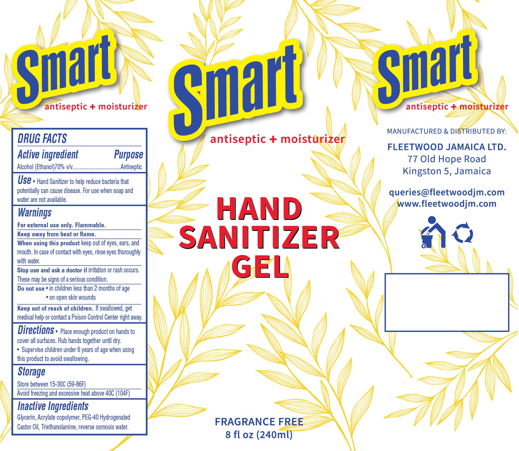 240 mL Gel label