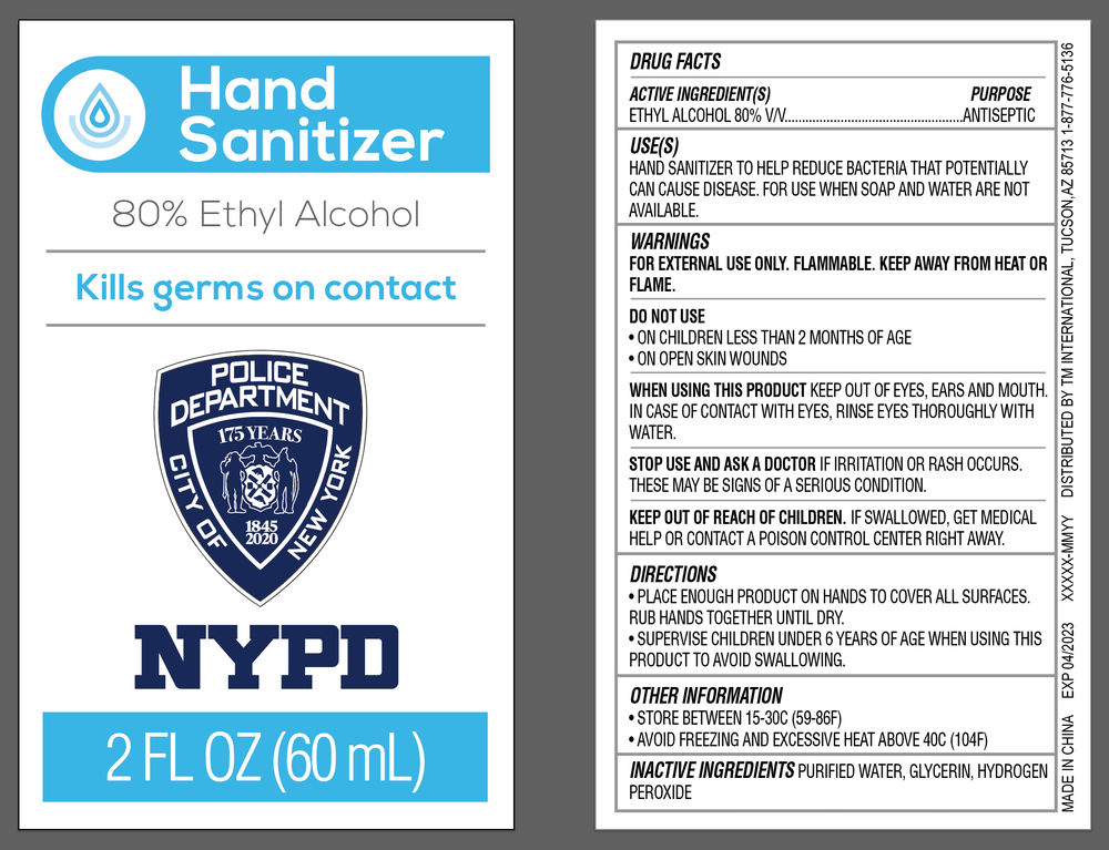 Hand Sanitizer NYPD Bottle 60ml