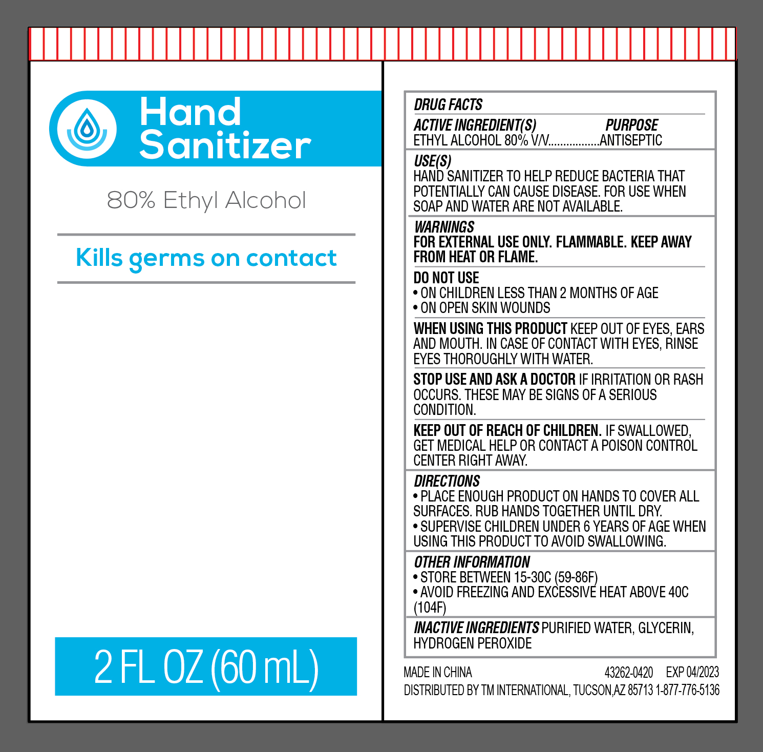 Hand Sanitizer Tube 60ml