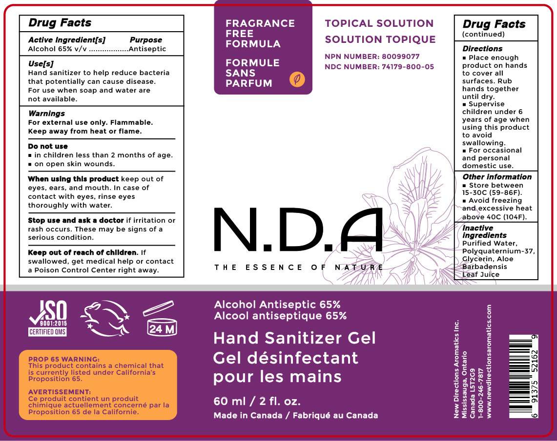 Label_Hand Sanitizer Gel 60 mL