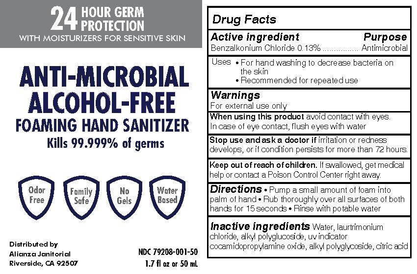 Anti-Microbial Alcohol Free Foaming Hand Sanitizer