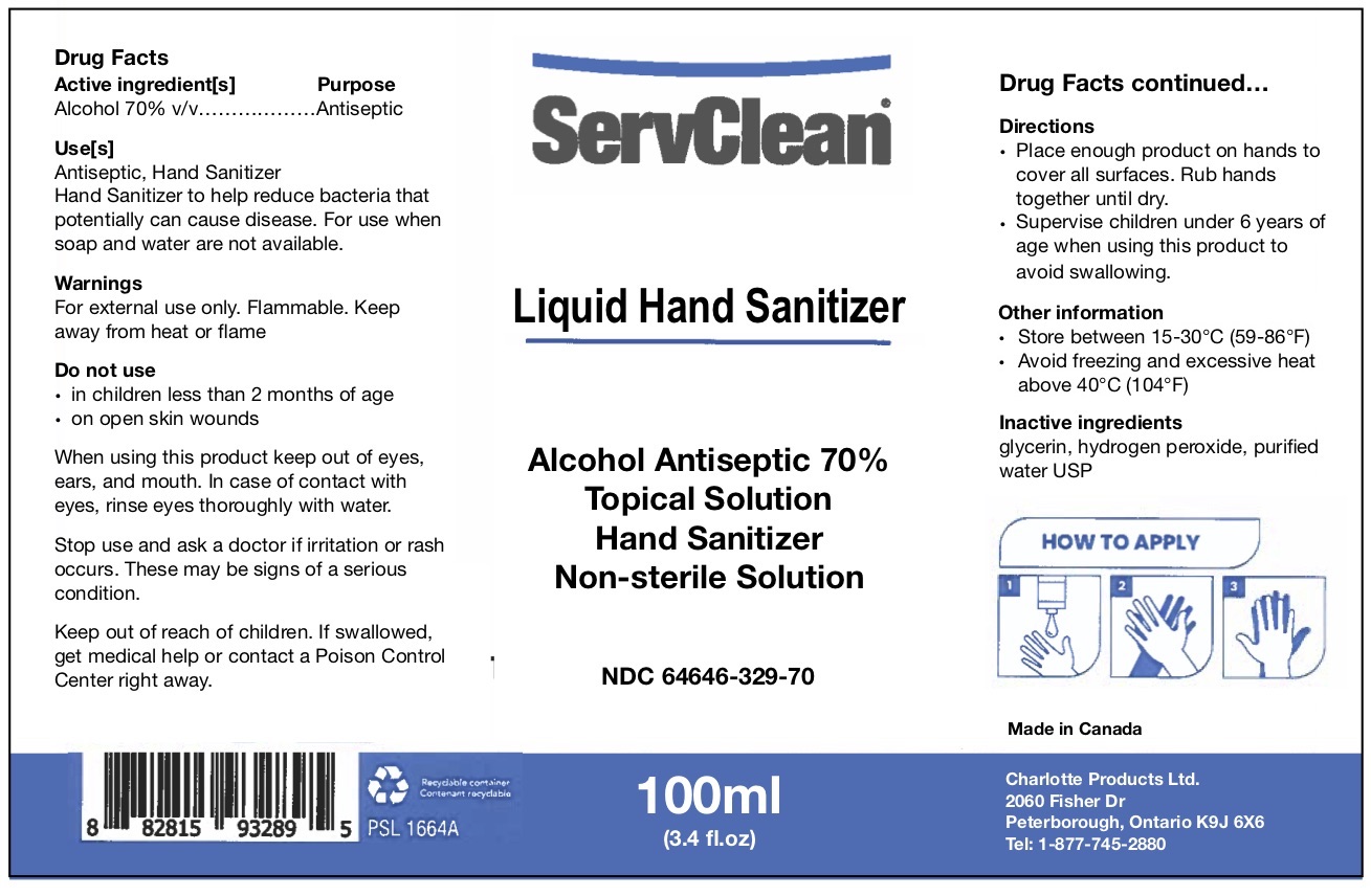 Liquid Hand Sanitizer 100 ML NDC 64646-329-70