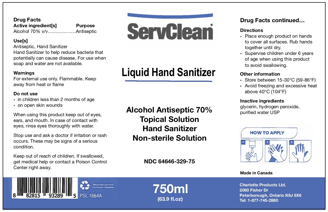 Liquid Hand Sanitizer 750 ml NDC 64646-329-75