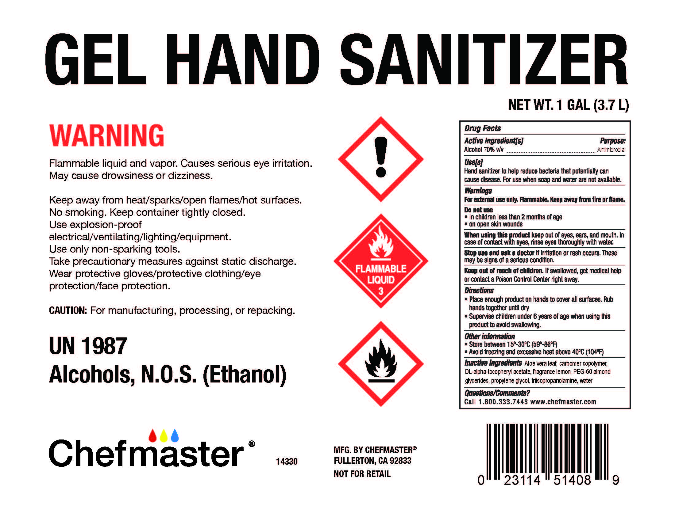 14330 Gel Hand Sanitizer