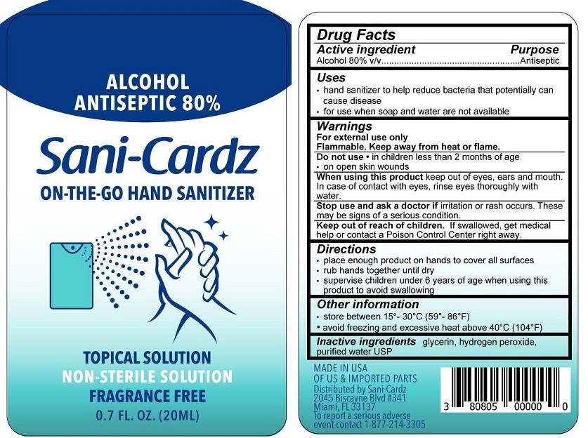 Sani Cardz Hand Sanitizer