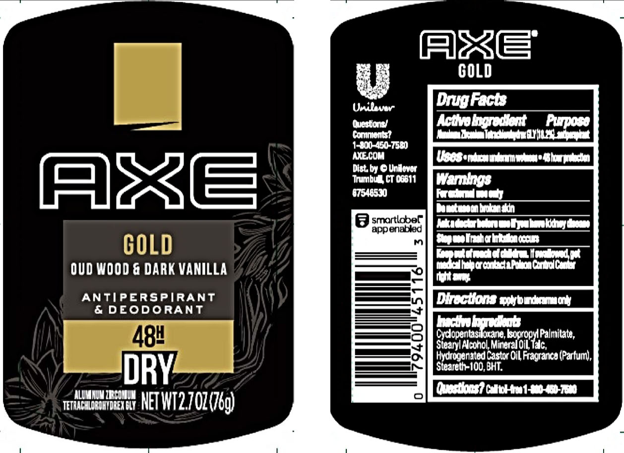 Axe Gold Oud Wood & Dark Vanilla Antiperspirant and Deodorant