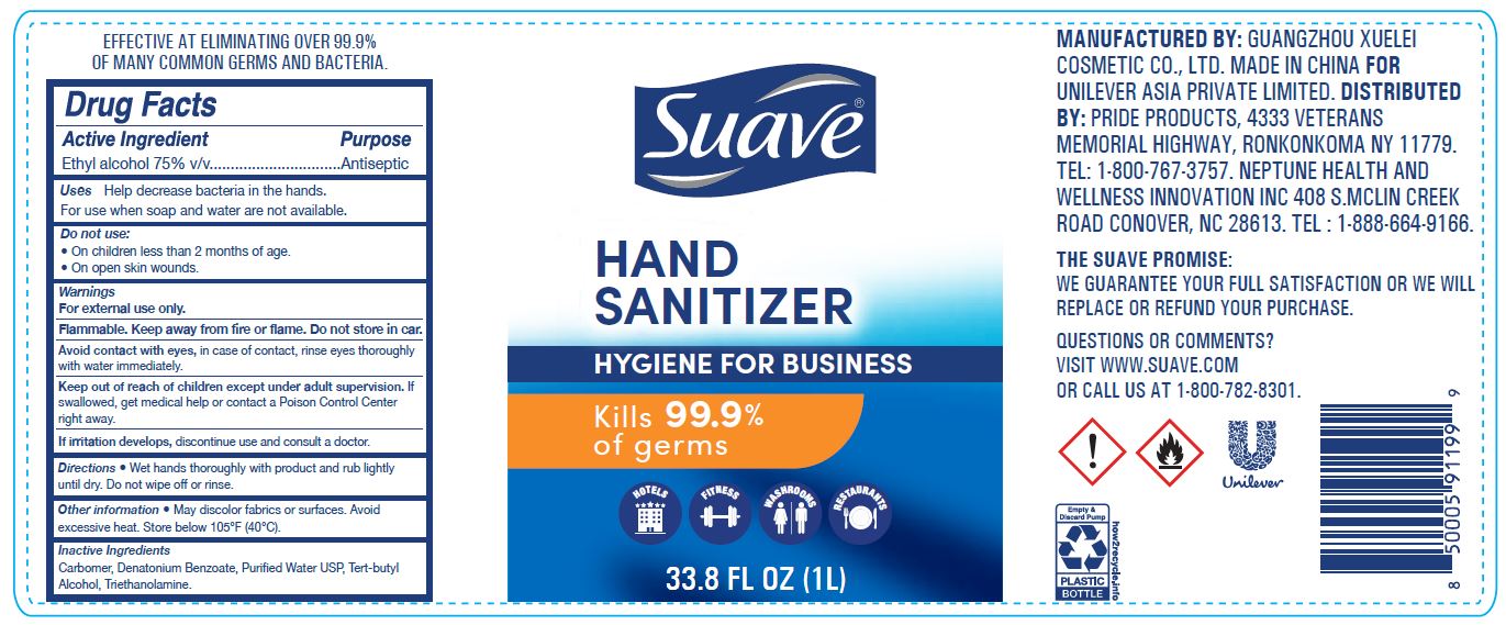 01b LBL_Suave_Hand Sani Gel_75pct_1000mL