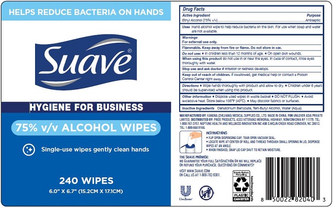 Suave 75% v/v ALCOHOL WIPES