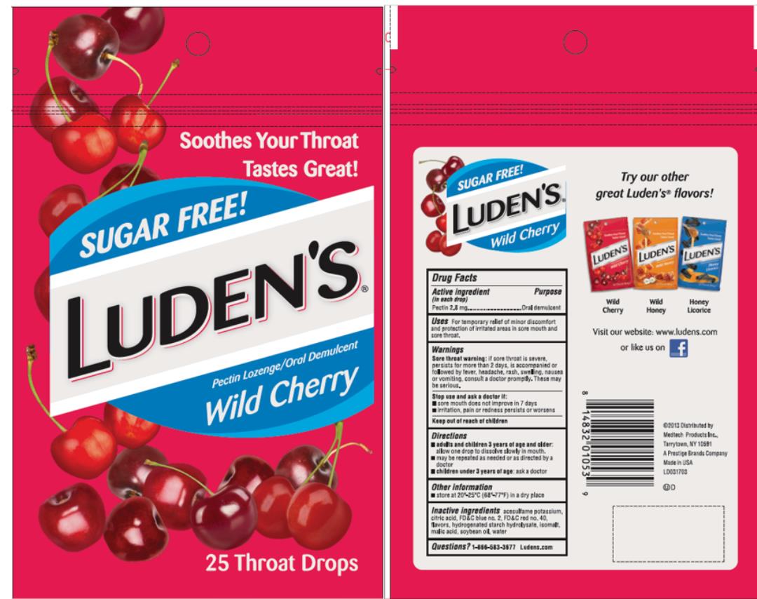 Ludens Sugar Free Wild Cherry
