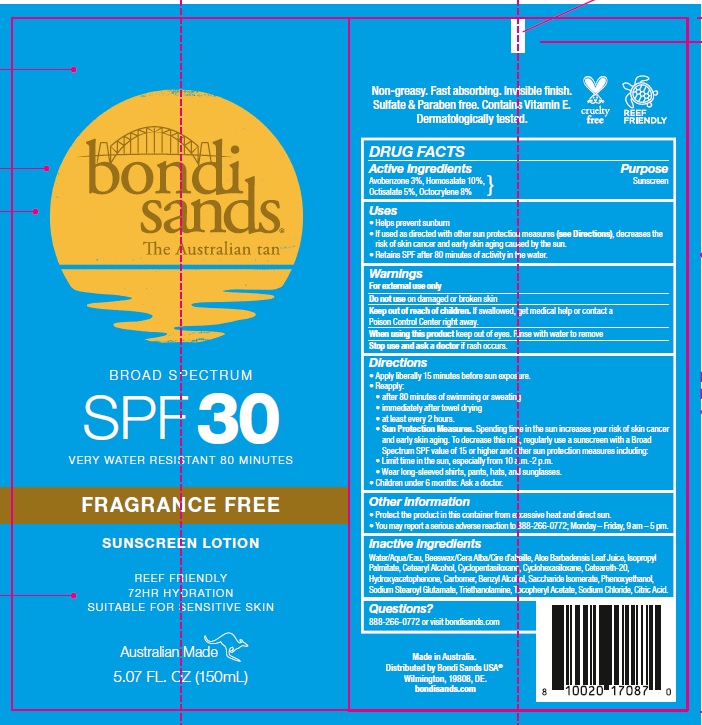 Bondi Sands Fragrance Free Sunscreen Lotion SPF30 150ml (5.07fl oz)