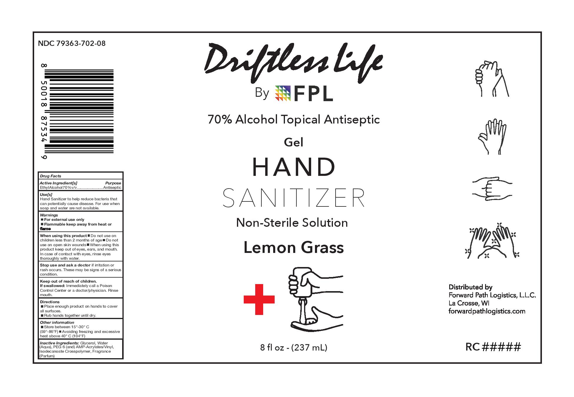 8 oz DriftlessLife 70% LemonGrass