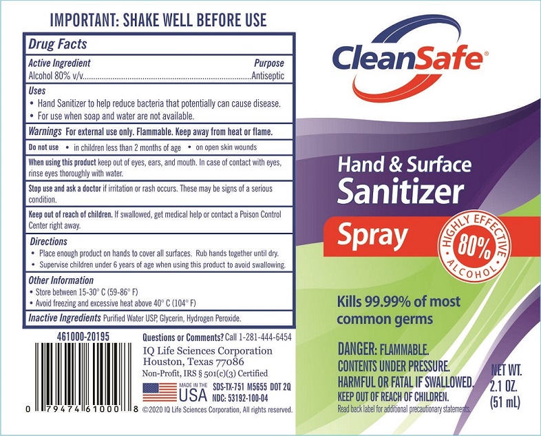 CleanSafe Hand Sanitizer - 80%