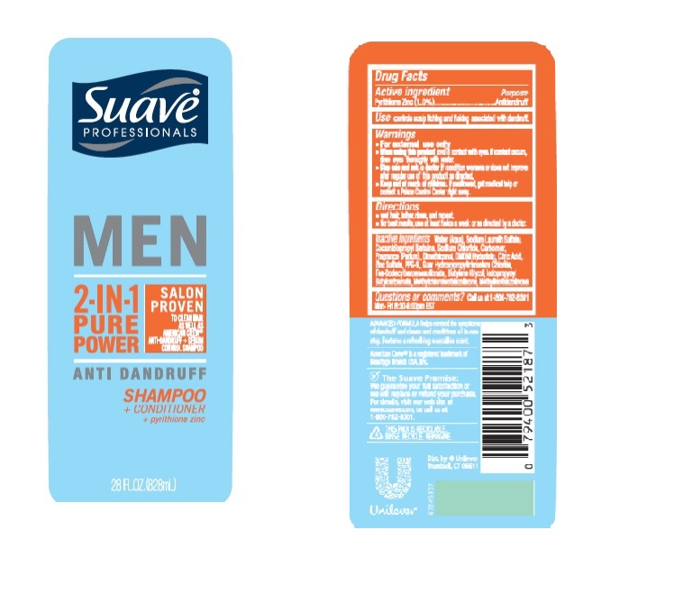 Suave Men 2 In 1 Pure Power Antidandruff | Pyrithione Zinc Shampoo Breastfeeding
