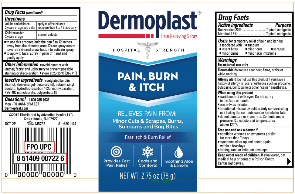 Dermoplast - Dermoplast Pain, Burn & Itch Spray is a