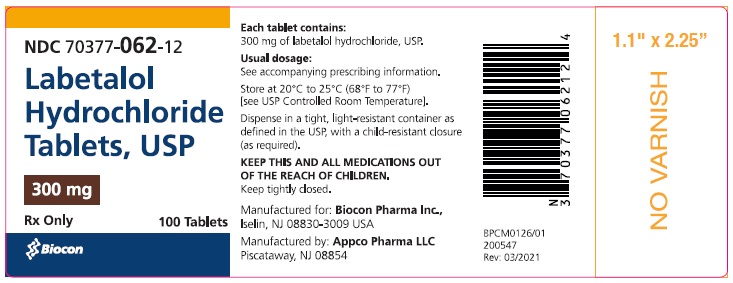 Labetalol HCl 300 mg Tablets