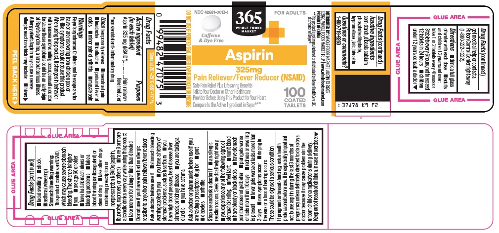 Aspirin Label