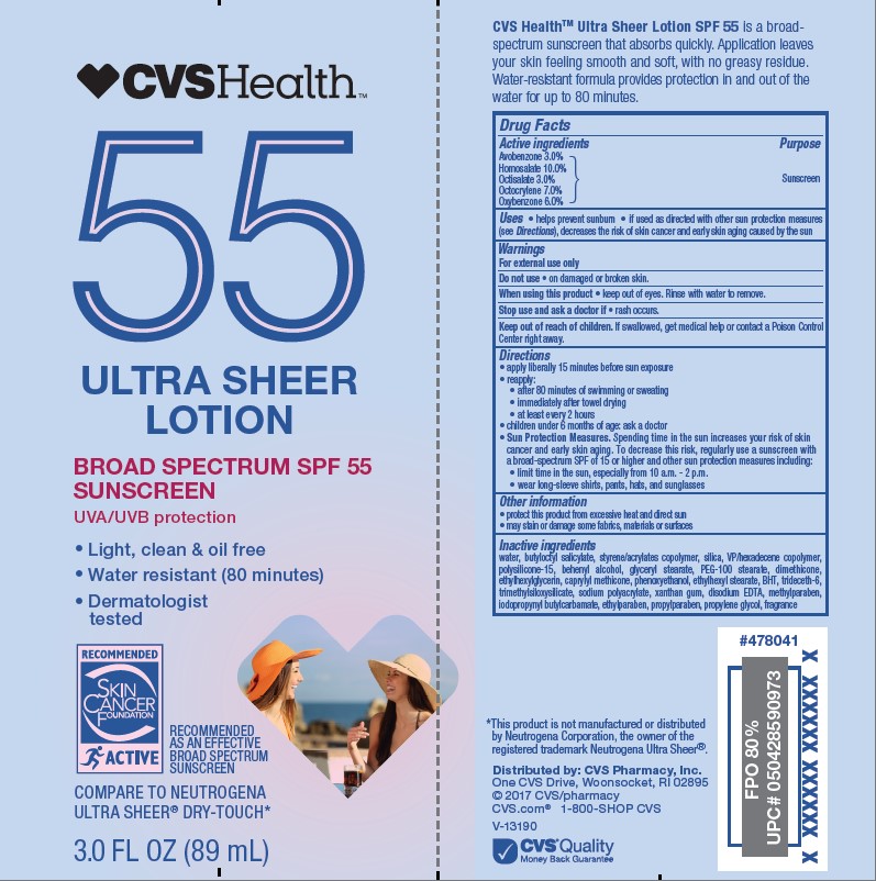 CVS Health SPF 55 Ultra Sheer Lotion