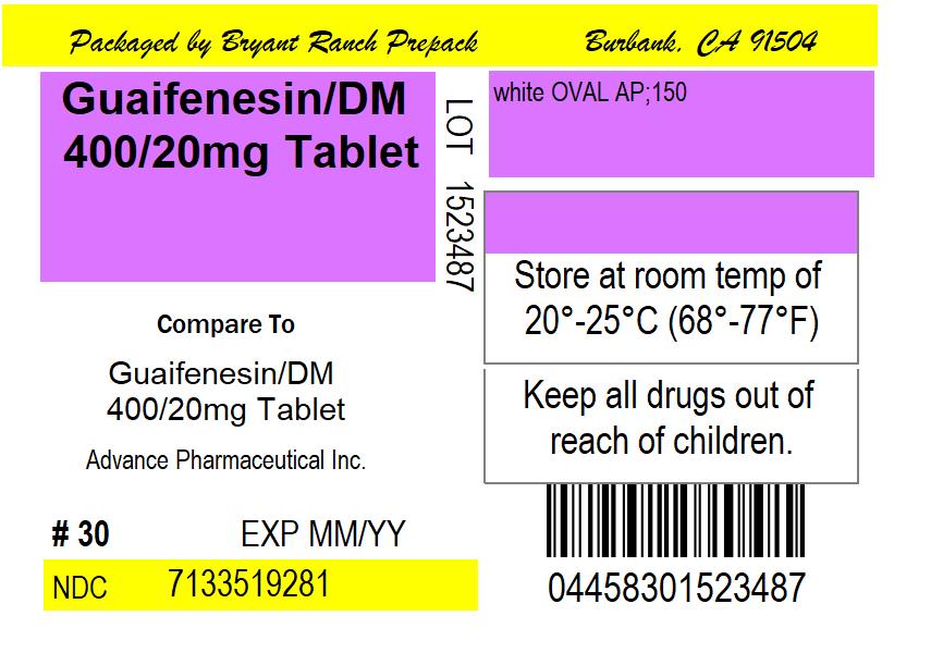 Guaifenesin 400 mg DextromethorphanCaplets 20 mg Caplets