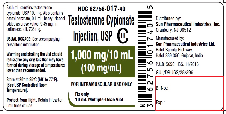 Testosterone Cypionate Injection C Iii