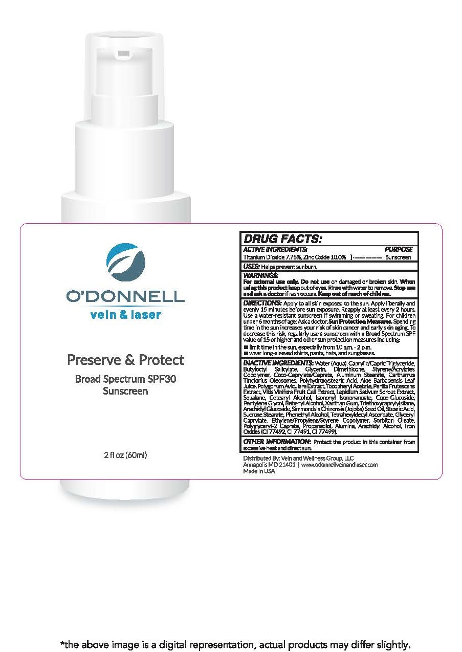 O'DONNELL Vein & Laser Preserve & Protect Broad Spectrum SPF 30 Sunscreen