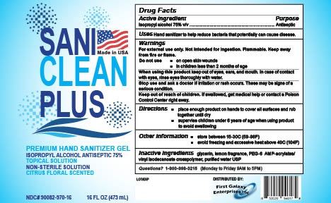 Sani Clean Plus 75% IPA Citrus Floral Scent NON AMAZON