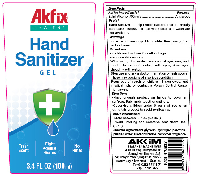 Akfix Hand Sanitizer Gel 100