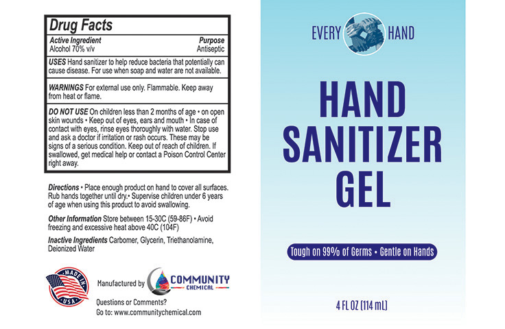 4 oz Hand Sanitizer gel