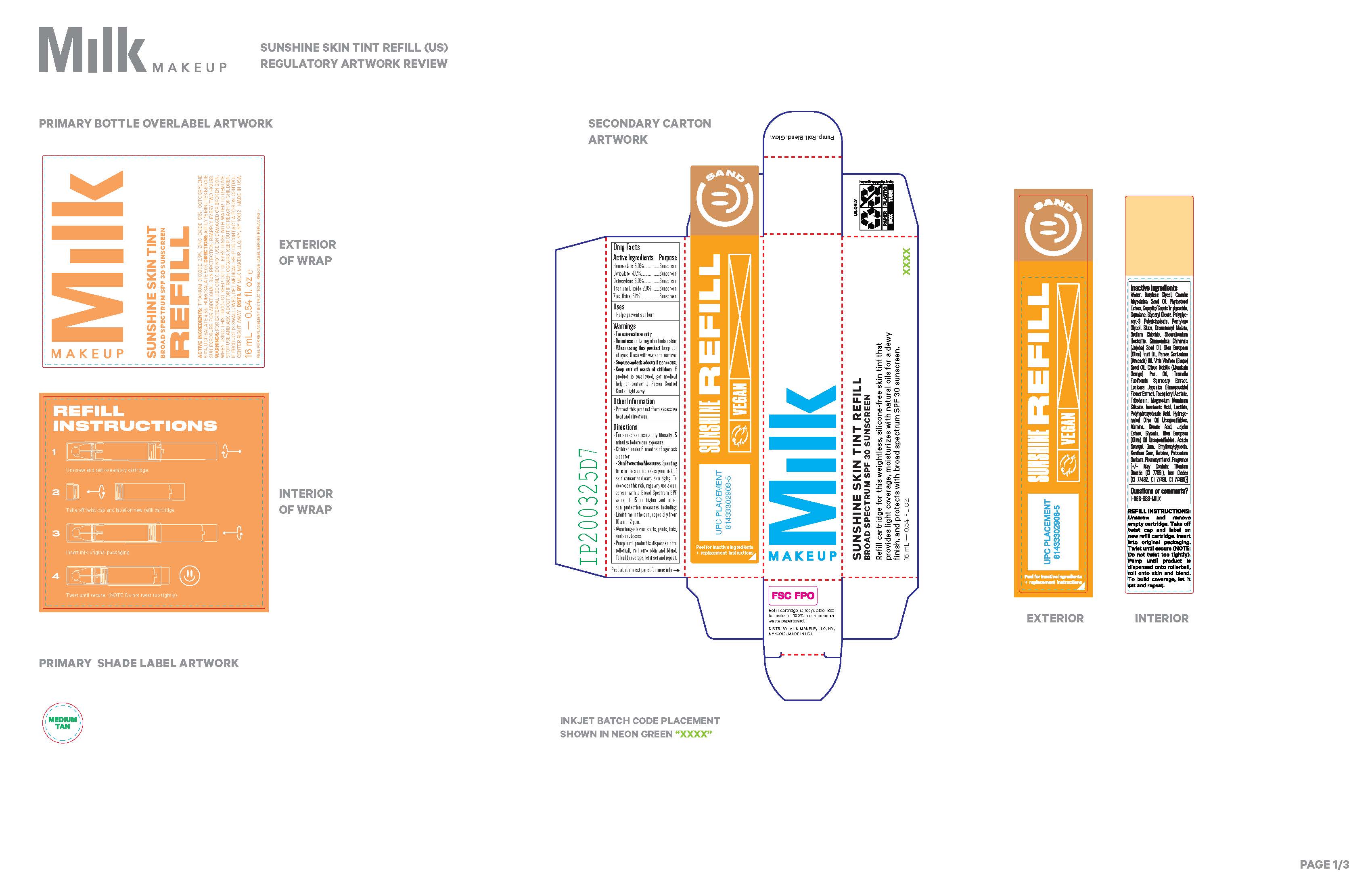 SUNSHINE SKIN TINT BROAD SPECTRUM SPF 30 REFILL Page 1