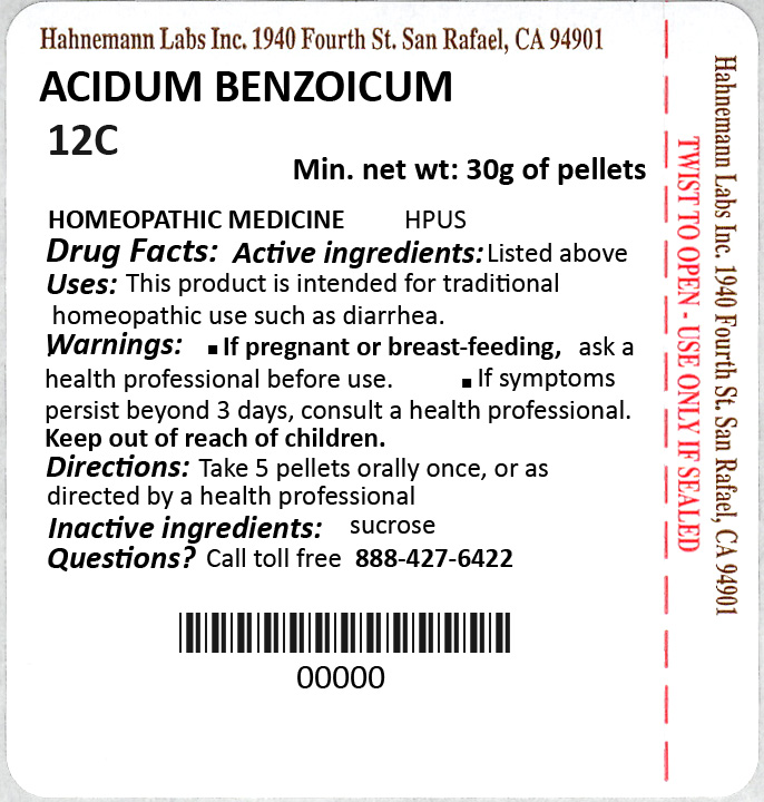 Acidum Benzoicum 12C 30g
