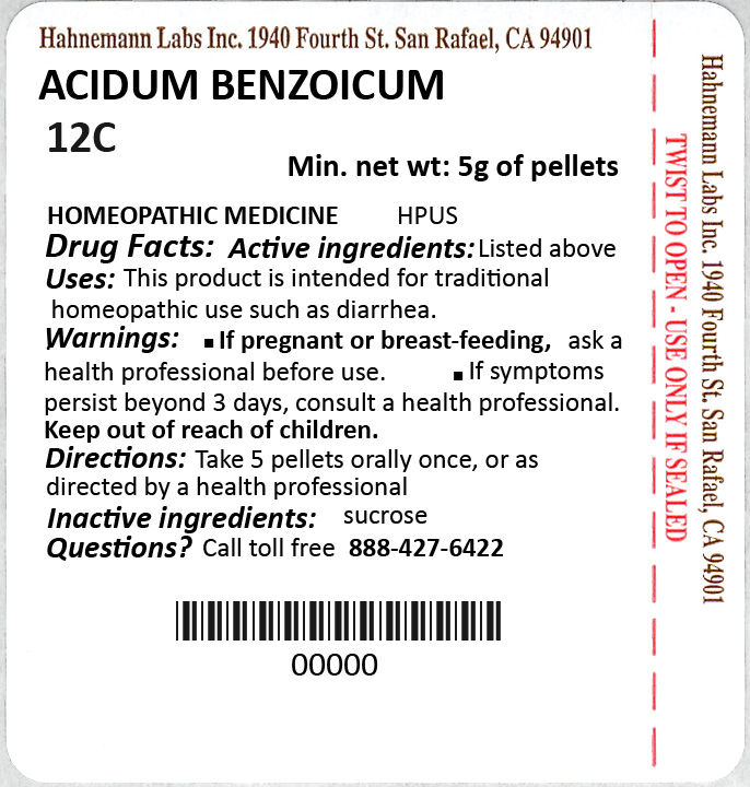 Acidum Benzoicum 12C 5g
