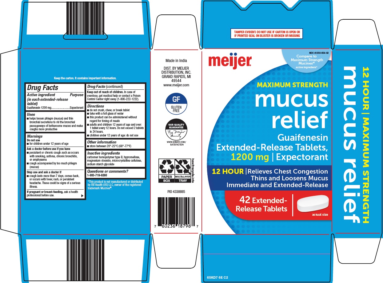 Meijer Distribution, Inc. Mucus Relief Drug Facts