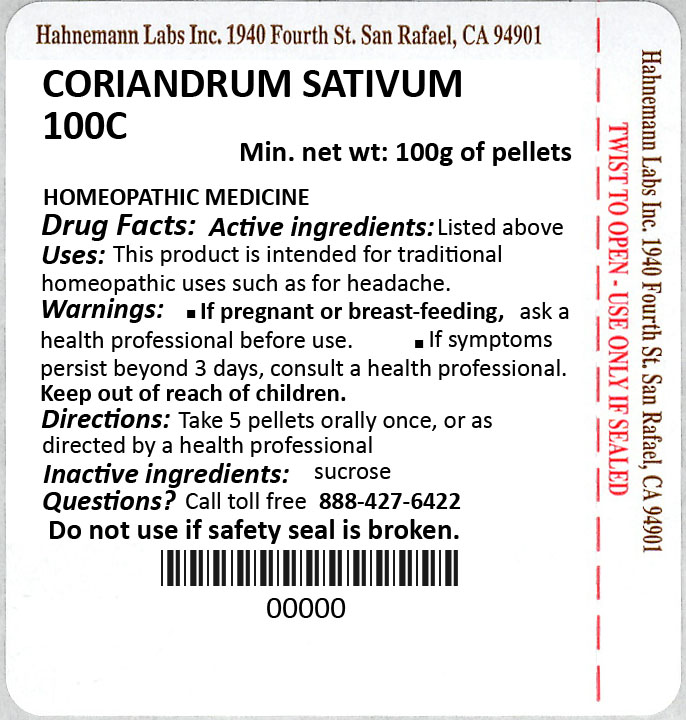 Coriandrum Sativum (Coriander) 100C 100g