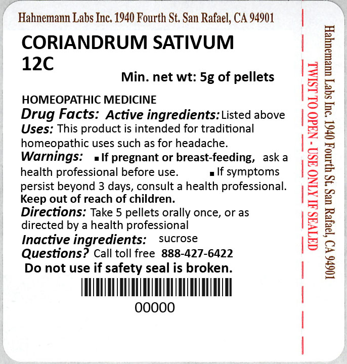 Coriandrum Sativum (Coriander) 12C 5g