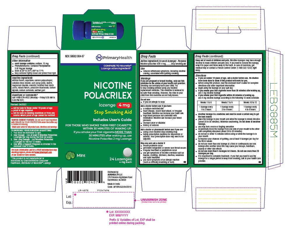PACKAGE LABEL.PRINCIPAL DISPLAY PANEL- 4 mg (24 Lozenges, Container Carton Label)